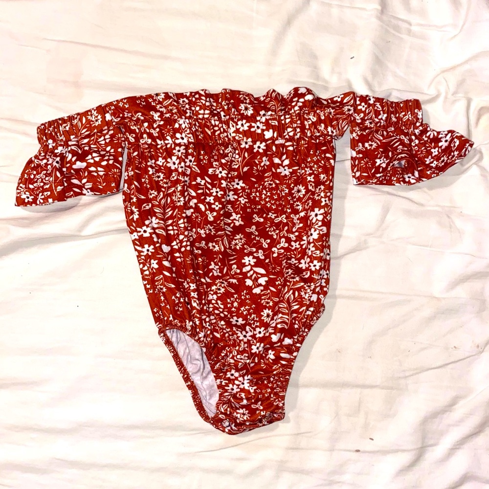 Off the shoulder onesie